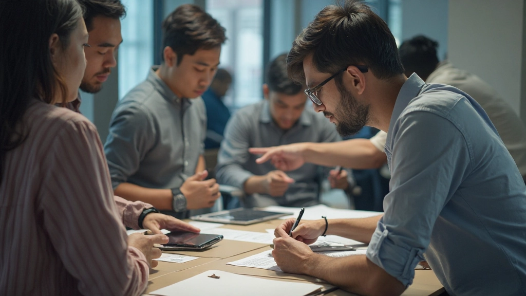 User testing session with participants